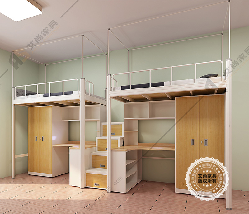 二連體學(xué)生公寓床 二連體學(xué)生公寓床